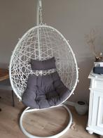 Witte hangstoel, Huis en Inrichting, Stoelen, Ophalen, Overige materialen, Wit, Zo goed als nieuw
