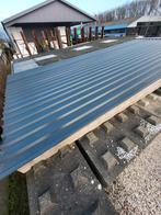 Stalen damwandplaten antraciet, Doe-het-zelf en Verbouw, Platen en Panelen, Ophalen, Zo goed als nieuw, Overige materialen