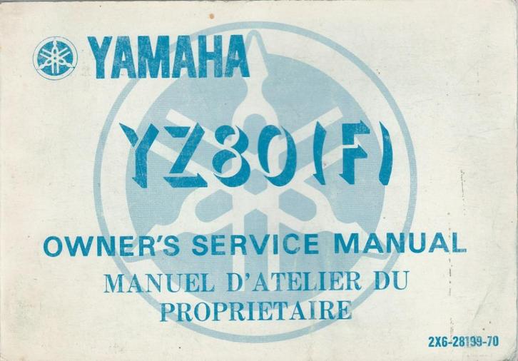 Yamaha YZ80 F Owner service manual (7146z), Motoren, Handleidingen en Instructieboekjes, Yamaha, Ophalen of Verzenden
