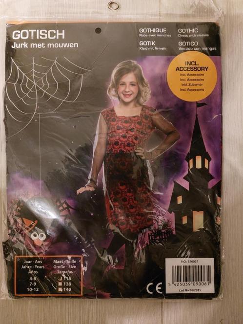 Partij gothic jurken - Maat 116 en 128, Kinderen en Baby's, Carnavalskleding en Verkleedspullen, Nieuw, Meisje, 110 t/m 116, Ophalen of Verzenden