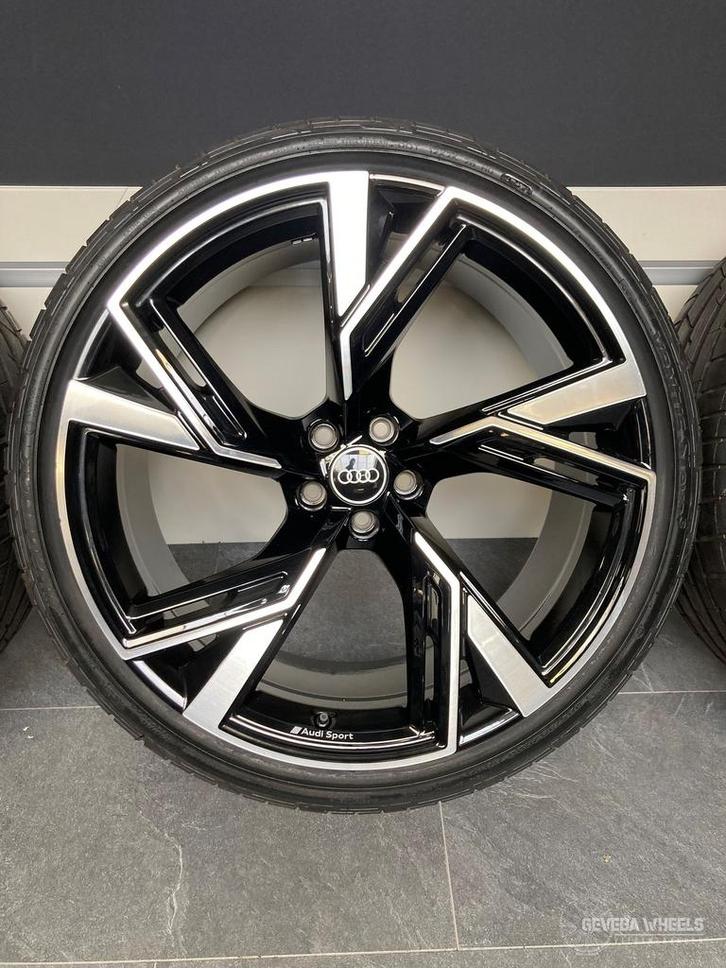22” originele Audi RS6 C8 velgen + demo banden 5x112 TPMS, Auto-onderdelen, Banden en Velgen, Banden en Velgen, Zomerbanden, Overige maten
