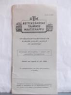 RTM GOEREE-OVERFLAKKEE Gewijz. Dienstregeling 21 JULI 1964, Verzamelen, Ophalen of Verzenden, Zo goed als nieuw, Bus of Metro