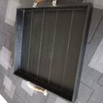 Mooi zwart dienblad met handgrepen ,kan ook voor de sier, Ophalen, Zo goed als nieuw, Rond, Overige materialen