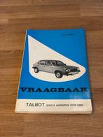 Vraagbaak Talbot Simca Horizon, Ophalen of Verzenden