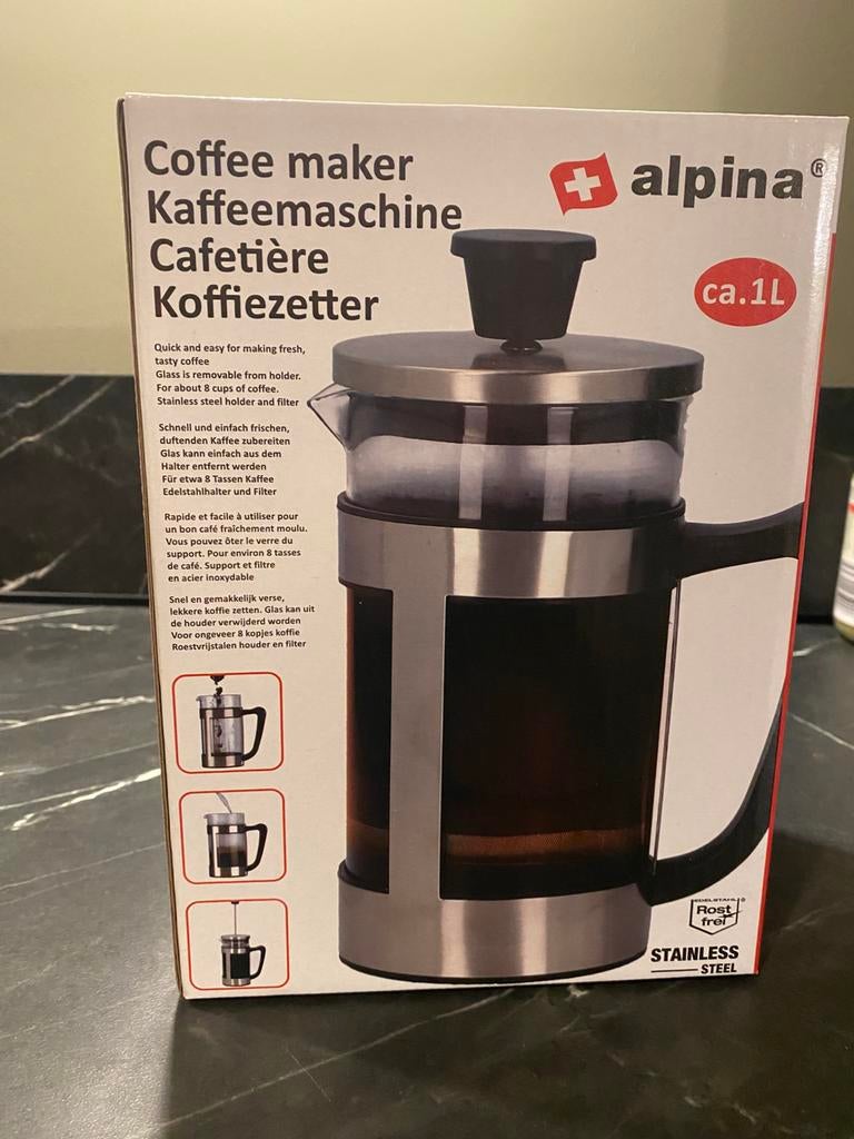 Alpina koffiezetter, Overige modellen, Nieuw, Gemalen koffie, Ophalen of Verzenden
