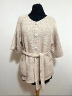 Studio Jux handgebreid vest, Verzenden, Beige, Maat 42/44 (L), Zo goed als nieuw