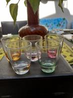 5 vintage borrel- shotglaasjes jaren '60., Ophalen of Verzenden, Gebruikt, Borrel- of Shotglas