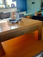 massief eiken salontafel vierkant 1mtr., Huis en Inrichting, Ophalen, 50 tot 100 cm, Vierkant, 50 tot 100 cm