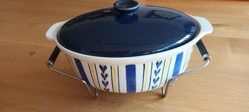 Retro OVENSCHAAL MET HOUDER. (Cielo v. SPHINX, Maastricht), Huis en Inrichting, Keuken | Servies, Zo goed als nieuw, Schaal of Schalen