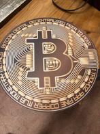 Wandbord  bitcoin kunststof dia 50 cm, Ophalen of Verzenden
