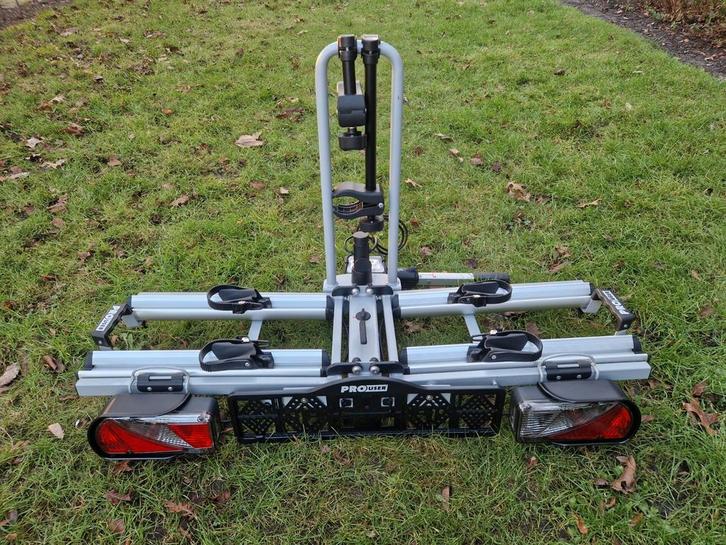Pro User Diamant fietsendrager, Auto diversen, Fietsendragers, Gebruikt, Trekhaakdrager, 2 fietsen, Brede banden, Elektrische fiets