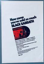 BLACK SABBATH 1970 originele ADVERTENTIE DEBUT LP Ozzy, Verzamelen, Muziek, Artiesten en Beroemdheden, Gebruikt, Ophalen of Verzenden