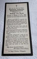 Elisabeth C. Hoppenbrouwers Nuenen 1945 Eindhoven, Ophalen of Verzenden, Bidprentje