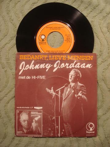 Johnny Jordaan 7" Vinyl Single: ‘Bedankt lieve mensen’ beschikbaar voor biedingen