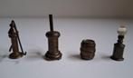 4 BRONZEN MINIATUREN, Antiek en Kunst, Ophalen of Verzenden, Brons