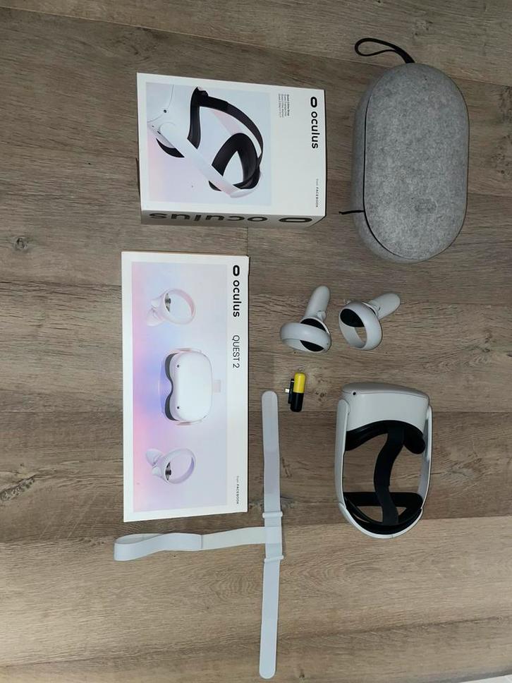 Oculus Quest 2, Spelcomputers en Games, Virtual Reality, Zo goed als nieuw, Overige platformen, Ophalen of Verzenden
