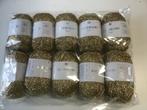 Goudkleurig haak/breigaren - 10 bolletjes - nieuw, Hobby en Vrije tijd, Breien en Haken, Ophalen of Verzenden, Nieuw, Breien of Haken