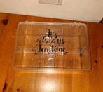 Theedoos thee doos box 6 vakken It's always tea time, Huis en Inrichting, Ophalen of Verzenden