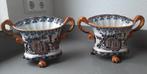 Makkum Tichelaar aardewerk o.a. 2 identieke plantenbakken, Antiek en Kunst, Antiek | Keramiek en Aardewerk, Ophalen of Verzenden
