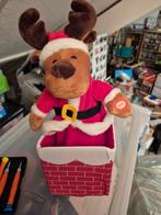 Santa claus is coming to town zingend rendier gaat op & neer, Ophalen of Verzenden