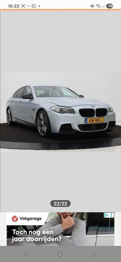 BMW 5-Serie 3.0 M550d Xdrive AUT 2012 Grijs, Auto's, BMW, Particulier, 5-Serie, 360° camera, 4x4, ABS, Achteruitrijcamera, Adaptieve lichten