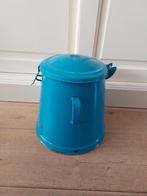 Blauwe emaille vetpot ketel reuselpot, Antiek en Kunst, Antiek | Emaille, Ophalen of Verzenden