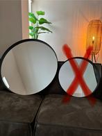 Spiegel WOOOD Doutzen 80 cm metalen rand - zware kwaliteit, Ophalen, Rond, Zo goed als nieuw, Minder dan 100 cm