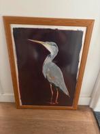 Schilderij van een Ooievaar - 58x78 cm, Ophalen