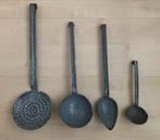 Set van 4 emaille antieke keukengerei, Ophalen of Verzenden