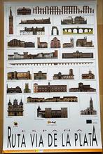 Poster Ruta Santiago de Compostella Spanje98x62cm, Ophalen of Verzenden
