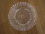 Mooi bewerkt glazen schaaltje, 12,5 cm doorsnee, Antiek en Kunst, Antiek | Glas en Kristal, Ophalen of Verzenden