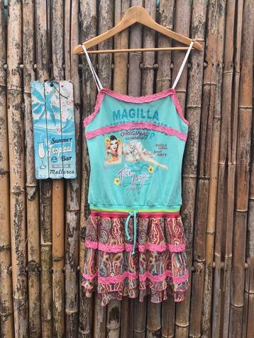 Retro Magilla Hawaii tiki jurk zomerjurk mt 164 / 176 beschikbaar voor biedingen