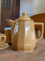 Apilco Flora Porselein Koffie/Espresso Servies okergeel, Ophalen of Verzenden