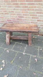 Kloeke eikenhouten boeren salontafel, Huis en Inrichting, Tafels | Salontafels, Ophalen, Gebruikt, Eikenhout, 50 tot 100 cm