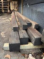Hardhouten Bankirai/ Azobe balken 125x125 en 80x80, Doe-het-zelf en Verbouw, Hout en Planken, Ophalen, Zo goed als nieuw, Balk