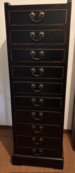 vintage houten laden-/archiefkast, Ophalen, Minder dan 50 cm, Gebruikt, 100 tot 150 cm