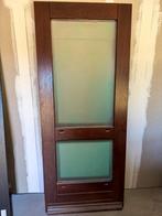 Nieuwe hardhouten voordeur (87,5 x 211,5) HR++, Ophalen, Nieuw, Buitendeur, 200 tot 215 cm