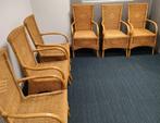 Bruine rotan stoelen (6x), Vijf, Zes of meer stoelen, Riet of Rotan, Gebruikt, Rotan/Rieten stoelen