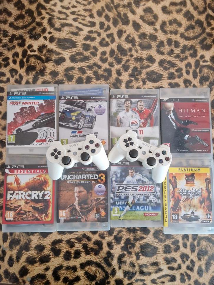 PS3 Spellen + 2 Controllers, Spelcomputers en Games, Games | Overige, Gebruikt, Racen en Vliegen, 1 speler, Vanaf 16 jaar, Online