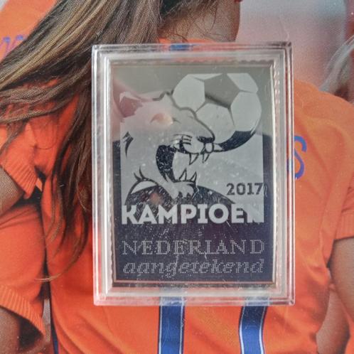 zilveren postzegel onze oranjeleeuwinnen KAMPIOEN 2017, Postzegels en Munten, Postzegels | Thematische zegels, Postfris, Sport