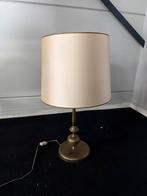 Vintage Tafellamp met Stoffen Kap, Ophalen of Verzenden, Gebruikt, Stof, 50 tot 75 cm