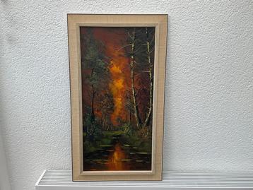 G.J. Ernens (1935-2020) Avondrood, klassiek schilderij  beschikbaar voor biedingen
