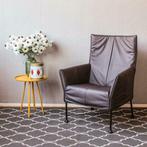 4 Montis Charly fauteuils Caffe kleur, zwart frame, Nieuw, Leer, Ophalen of Verzenden