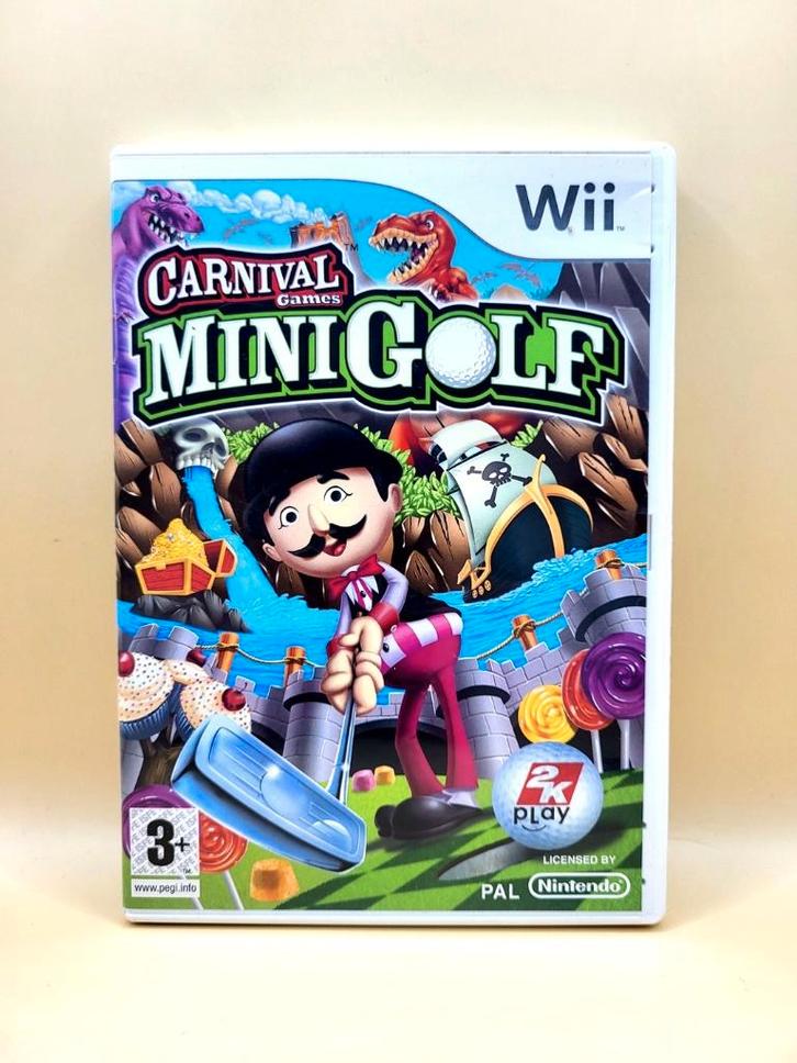 Carnival Games Mini Golf - Nintendo Wii, Spelcomputers en Games, Games | Nintendo Wii, Zo goed als nieuw, Sport, 3 spelers of meer