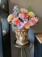 Zijden bloemen Monkey in vaas Set Compleet Zijde, Ophalen of Verzenden, Nieuw