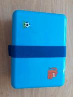 Blauwe broodtrommel met voetbal, Ophalen of Verzenden, Nieuw
