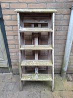 Vintage Houten Schilderstrap - 4 Treden, Ophalen, Gebruikt, Trap, Opvouwbaar of Inschuifbaar