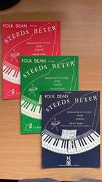 Folk Dean - steeds beter - progressieve studies voor piano, Gebruikt, Les of Cursus, Ophalen of Verzenden, Piano