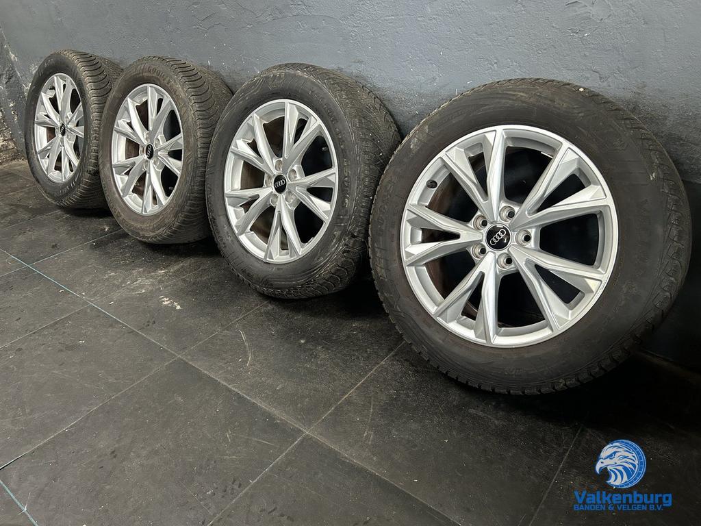 6.5mm! Originele Audi Q3 F3 83A 18 inch velgen 5x112 AllSeas, 18 inch, Gebruikt, -, -