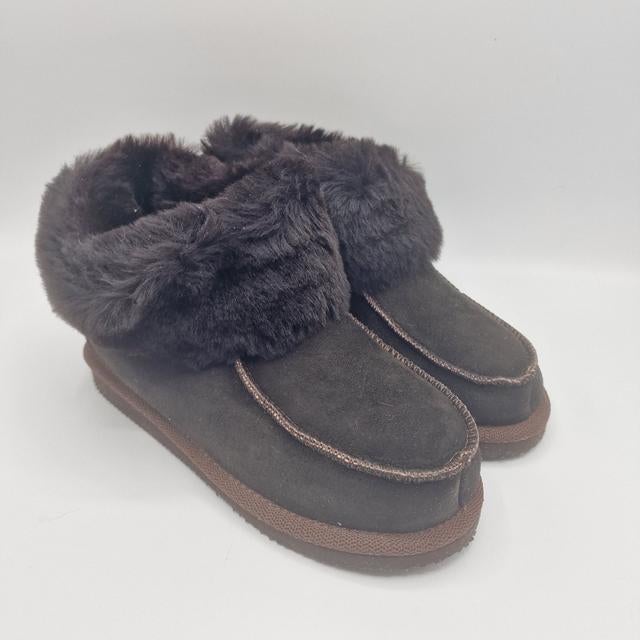 viking sloffen donkerbruin leer/wol maat 41 nieuw, Kleding | Dames, Schoenen, Bruin, Blomwol, Nieuw, Ophalen of Verzenden